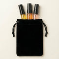 SOVRAI 2 mL perfume sample set with three fragrance samples and black pouch