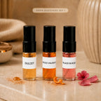Sovrai Discovery Set I with Dulcet, Spiced Valencia, and Palace in Rose 2 mL perfume sample vials