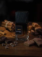 SOVRAI Dulcet 30ML extrait de parfum bottle with chocolate, caramel and cinnamon